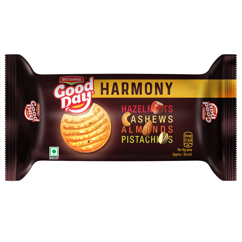 BRITANNIA GOOD DAY HARMONY BISCUIT 120 G