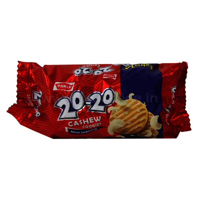 PARLE 20-20 CASHEW COOKIES  (45 G EACH)