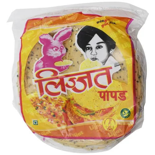 LIJJAT PAPAD - PUNJABI MASALA, 200 G POUCH