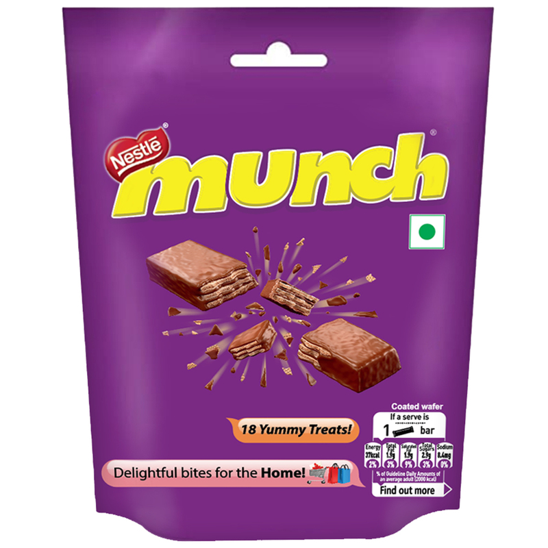 NESTLE MUNCH CHOCOLATE BAR 18 N (8.9 G EACH)