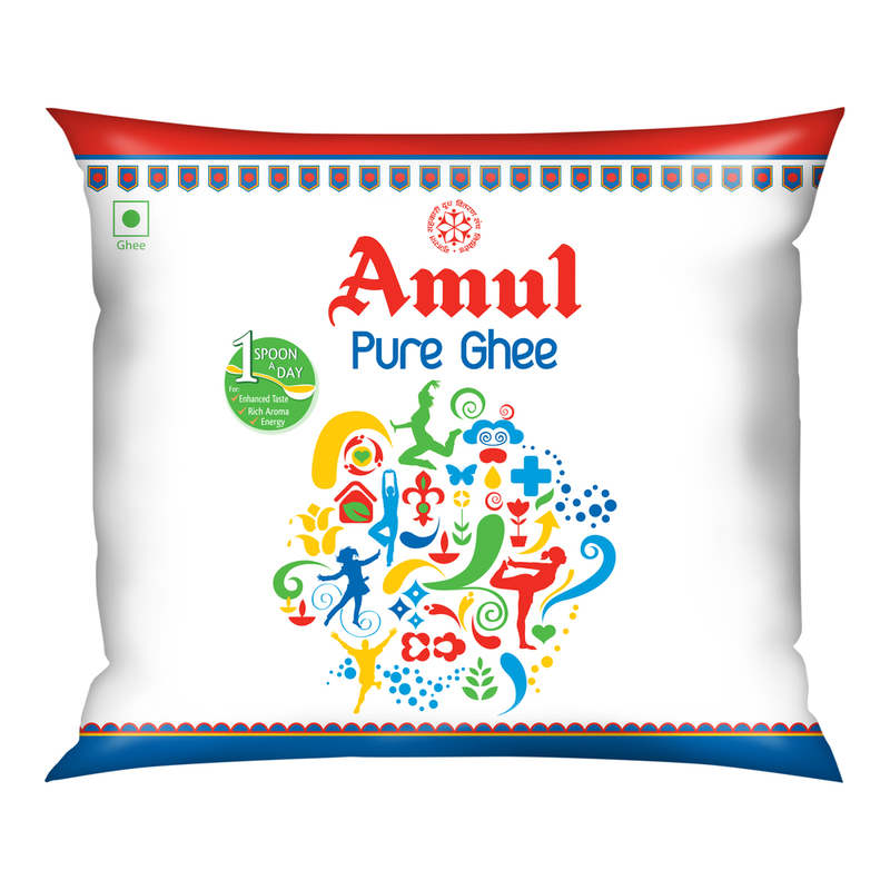 AMUL GHEE POUCH, 500 ML