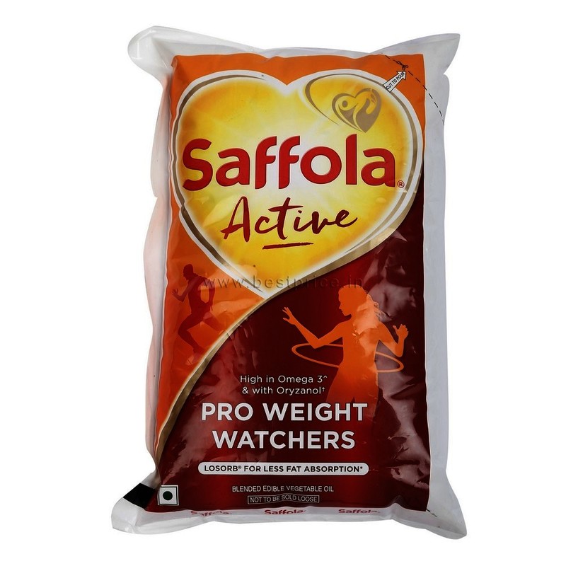 SAFFOLA ACTIVE OIL POUCH, 1 L