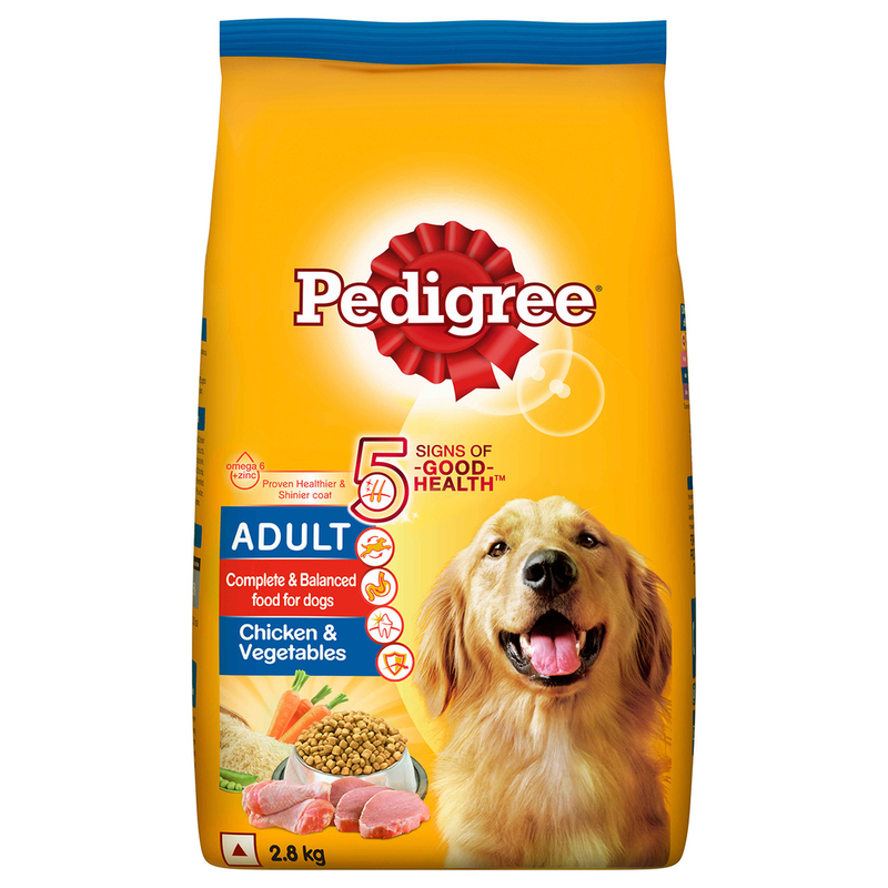 PEDIGREE CHICKEN & VEG ADULT DOG FOOD 2.8 KG