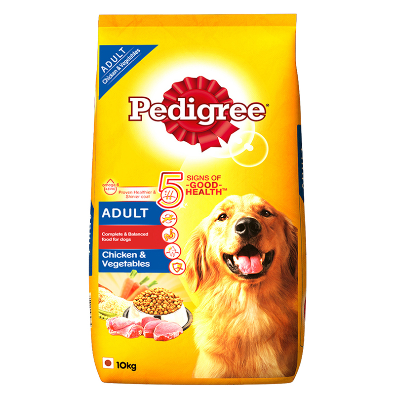 PEDIGREE CHICKEN & VEG ADULT DOG FOOD 10 KG