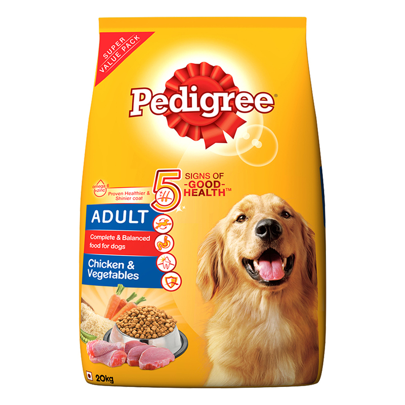 PEDIGREE CHICKEN & VEG ADULT DOG FOOD 20 KG